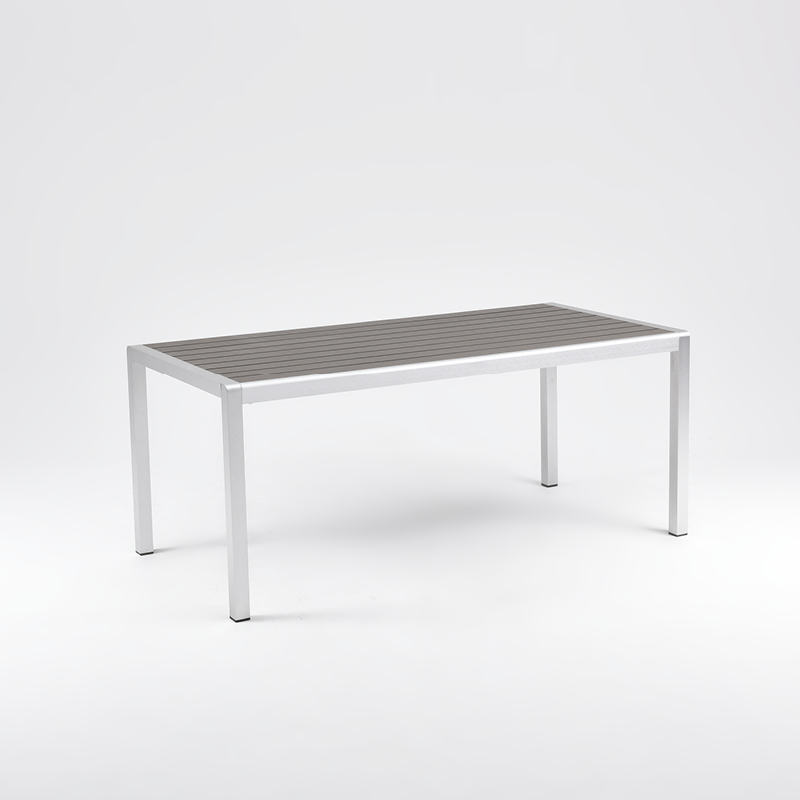 Brushed Aluminum Alfresco Dining Table Ayers