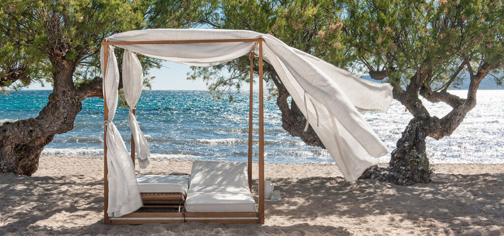 Sun Loungers on the Beach