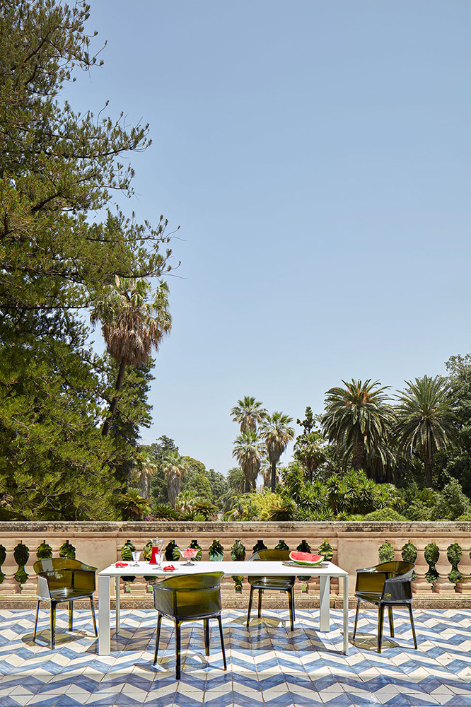 FOUR OUTDOOR table