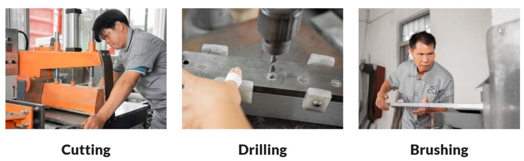Examples of the First Three Steps of the Manufacturing Process
