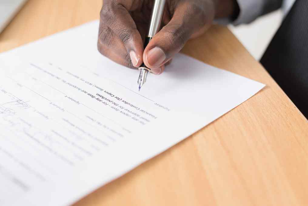 4. signing contract