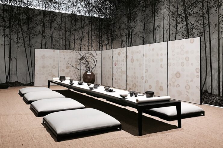 Furniture incorporating Chinese art