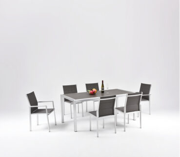 Garden Dinning Table and 6 Armchairs Factory Ayers & Delia