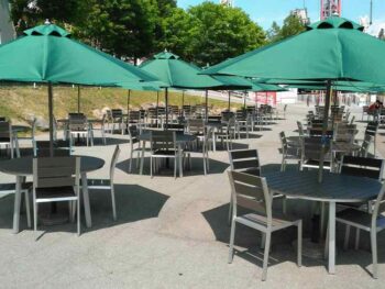 outdoor dining furniture dining tables with parasols-wholesale factory-outdoor parasols & dining tables & chairs